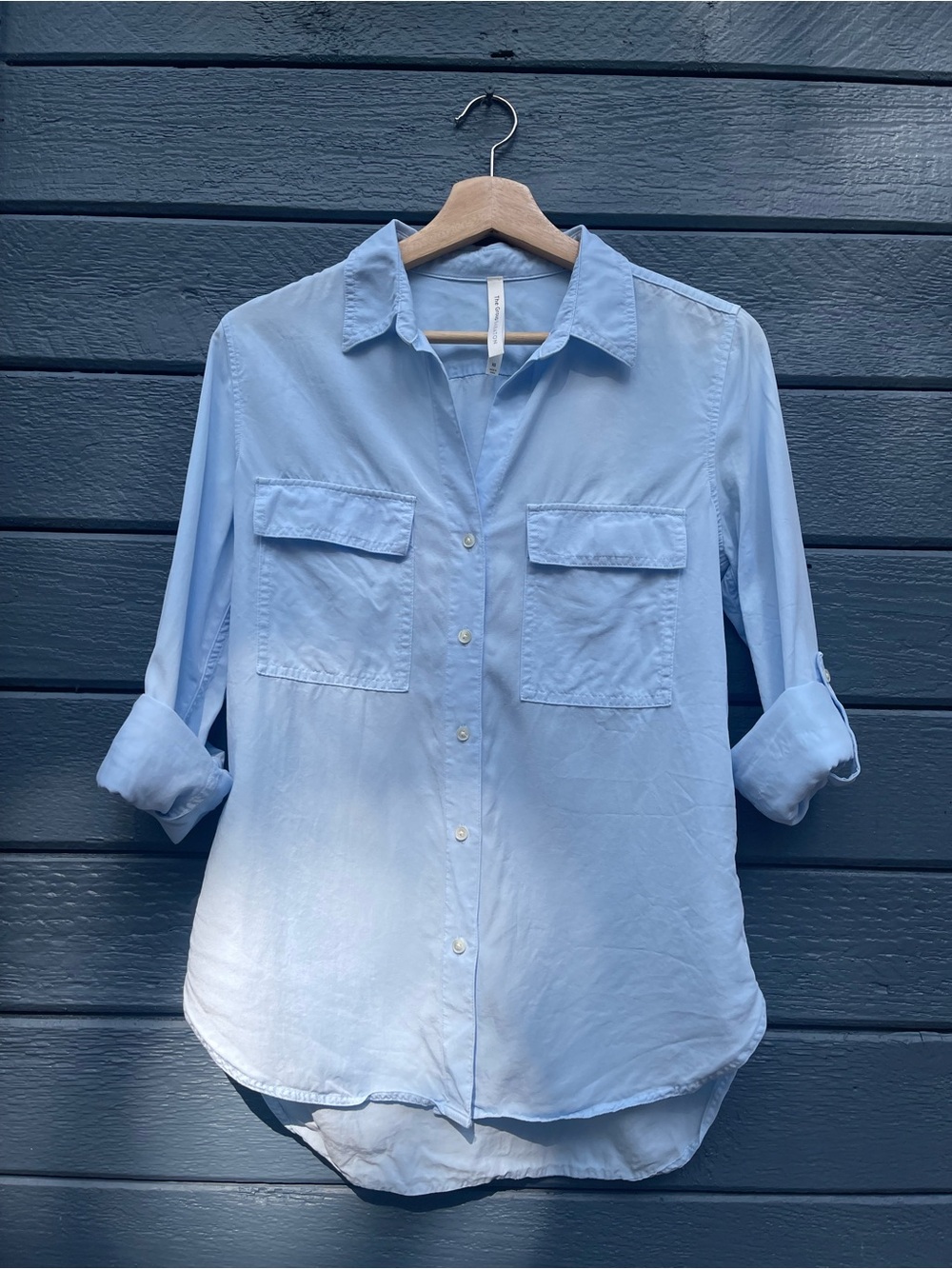 Babaton Light Blue Button-Down Shirt